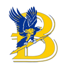 yellow B with winged mascot