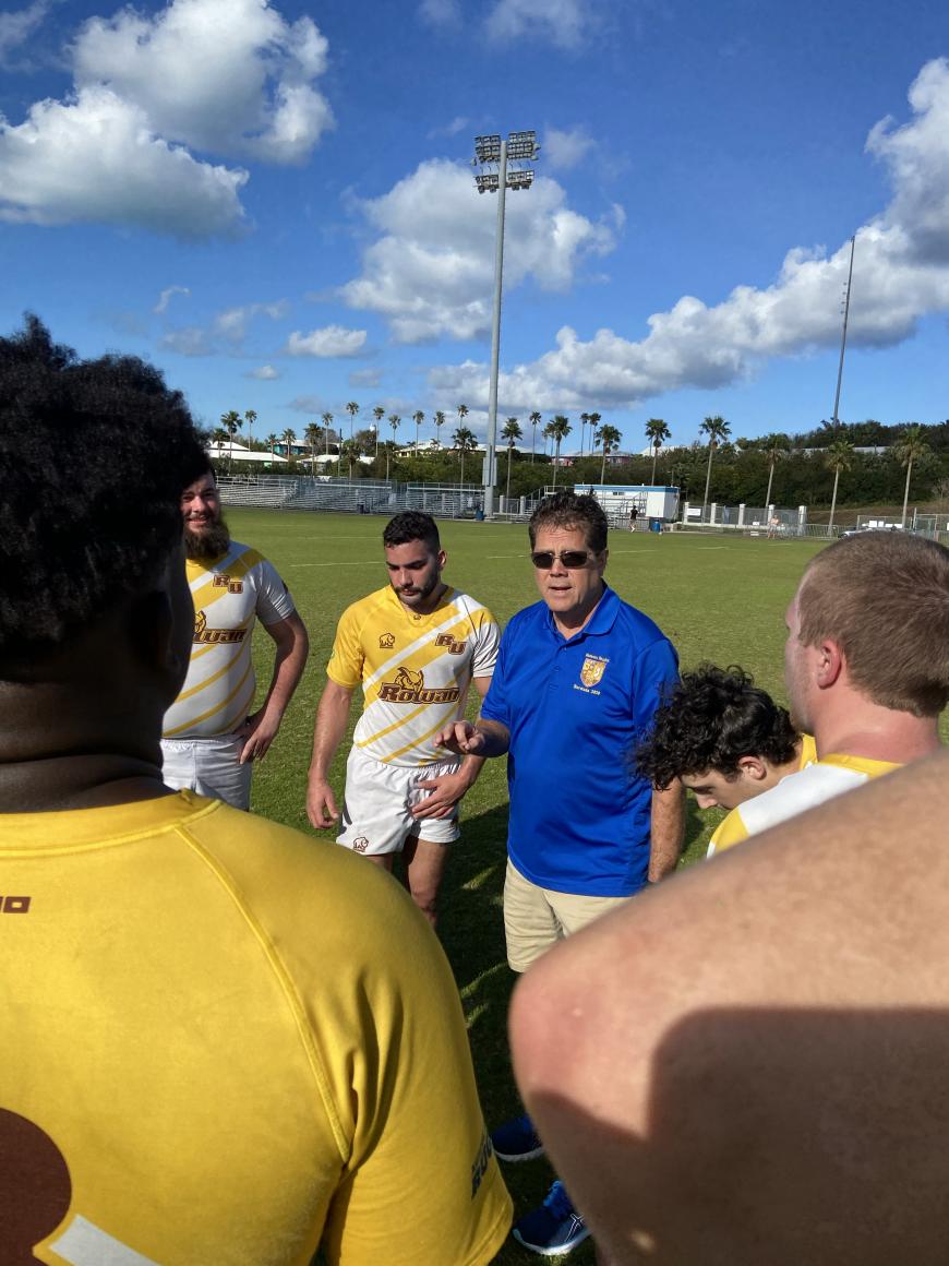 Rowan University squad coach Tim Smith